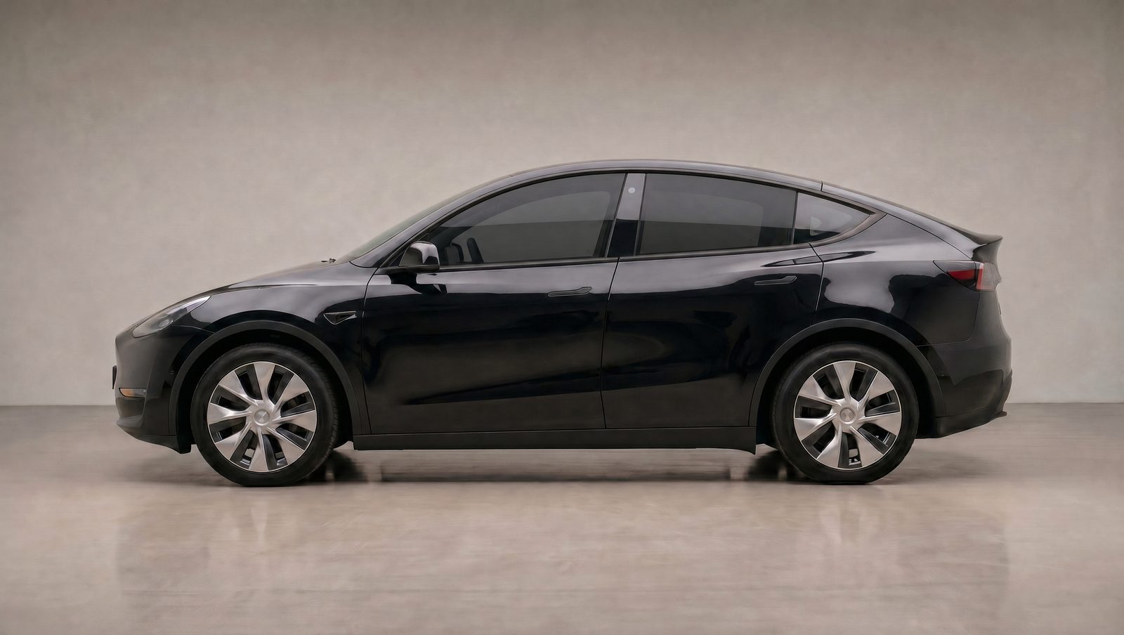 Tesla with freshly tinted windows in San Jose