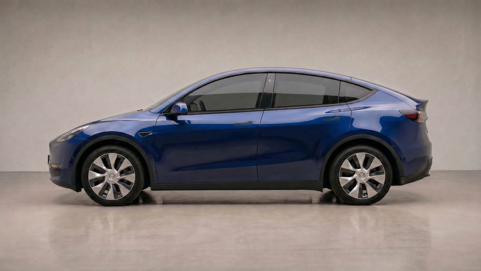 Tesla with freshly tinted windows in San Jose