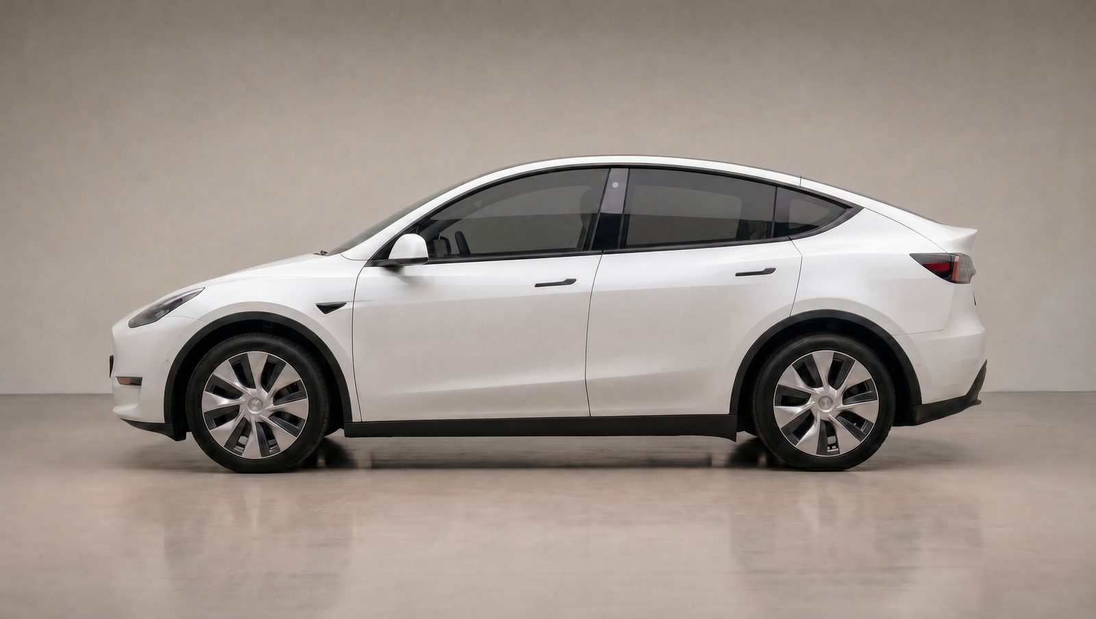 Tesla with front window tint installed